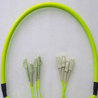 4 Fiber LC/UPC to SC/UPC Patch Cord OM5 50/125 Multimode