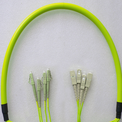 4 Fiber LC/UPC to SC/UPC Patch Cord OM5 50/125 Multimode