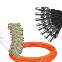 8 Fiber LC/UPC to SMA905/UPC Patch Cord OM1 62.5/125 Multimode