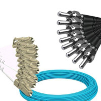 8 Fiber LC/UPC to SMA905/UPC Patch Cord OM3 50/125 Multimode