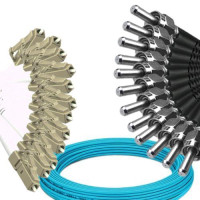 12 Fiber LC/UPC to SMA905/UPC Patch Cord OM4 50/125 Multimode