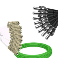 8 Fiber LC/UPC to SMA905/UPC Patch Cord OM5 50/125 Multimode