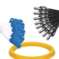 8 Fiber LC/UPC to SMA905/UPC Patch Cord OS2 9/125 Singlemode