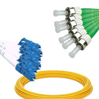 6 Fiber LC/UPC to ST/APC Patch Cord OS2 9/125 Singlemode