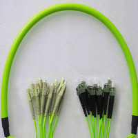 12 Fiber LC/UPC to ST/UPC Patch Cord OM5 50/125 Multimode