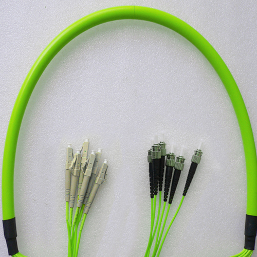 6 Fiber LC/UPC to ST/UPC Patch Cord OM5 50/125 Multimode