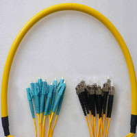 12 Fiber LC/UPC to ST/UPC Patch Cord OS2 9/125 Singlemode