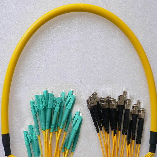 24 Fiber LC/UPC to ST/UPC Patch Cord OS2 9/125 Singlemode