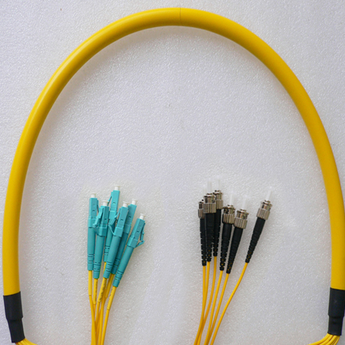 6 Fiber LC/UPC to ST/UPC Patch Cord OS2 9/125 Singlemode