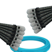 12 Fiber MTRJ/UPC to MTRJ/UPC Patch Cord OM3 50/125 Multimode