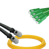 4 Fiber MTRJ/UPC to SC/APC Patch Cord OS2 9/125 Singlemode