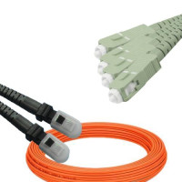 4 Fiber MTRJ/UPC to SC/UPC Patch Cord OM1 62.5/125 Multimode