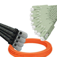 8 Fiber MTRJ/UPC to SC/UPC Patch Cord OM1 62.5/125 Multimode