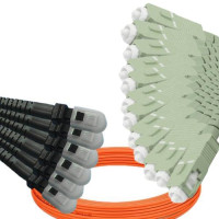 12 Fiber MTRJ/UPC to SC/UPC Patch Cord OM2 50/125 Multimode