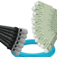 12 Fiber MTRJ/UPC to SC/UPC Patch Cord OM3 50/125 Multimode