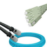 4 Fiber MTRJ/UPC to SC/UPC Patch Cord OM3 50/125 Multimode