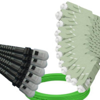 12 Fiber MTRJ/UPC to SC/UPC Patch Cord OM5 50/125 Multimode