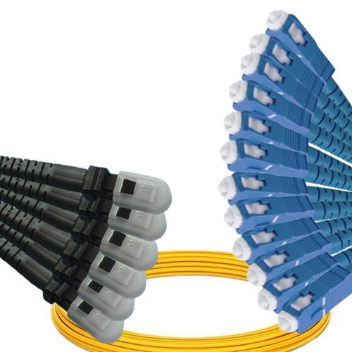 12 Fiber MTRJ/UPC to SC/UPC Patch Cord OS2 9/125 Singlemode
