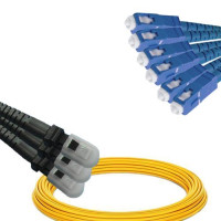 6 Fiber MTRJ/UPC to SC/UPC Patch Cord OS2 9/125 Singlemode