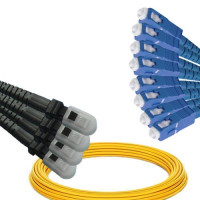 8 Fiber MTRJ/UPC to SC/UPC Patch Cord OS2 9/125 Singlemode