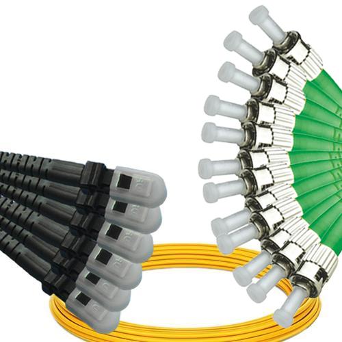 12 Fiber MTRJ/UPC to ST/APC Patch Cord OS2 9/125 Singlemode