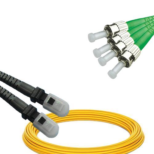 4 Fiber MTRJ/UPC to ST/APC Patch Cord OS2 9/125 Singlemode