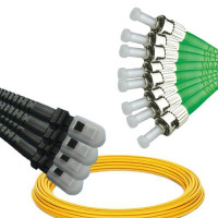 8 Fiber MTRJ/UPC to ST/APC Patch Cord OS2 9/125 Singlemode
