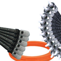 12 Fiber MTRJ/UPC to ST/UPC Patch Cord OM1 62.5/125 Multimode