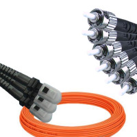 6 Fiber MTRJ/UPC to ST/UPC Patch Cord OM1 62.5/125 Multimode