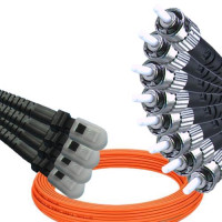 8 Fiber MTRJ/UPC to ST/UPC Patch Cord OM1 62.5/125 Multimode