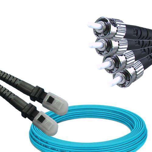 4 Fiber MTRJ/UPC to ST/UPC Patch Cord OM4 50/125 Multimode