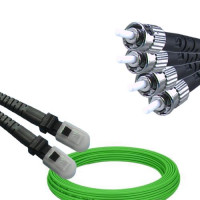 4 Fiber MTRJ/UPC to ST/UPC Patch Cord OM5 50/125 Multimode