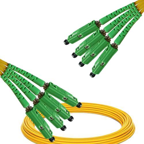 4 Fiber MU/APC to MU/APC Patch Cord OS2 9/125 Singlemode