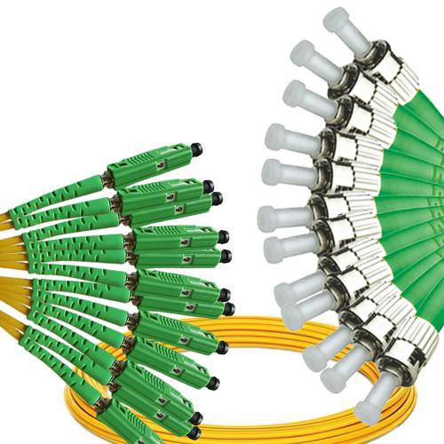 12 Fiber MU/APC to ST/APC Patch Cord OS2 9/125 Singlemode