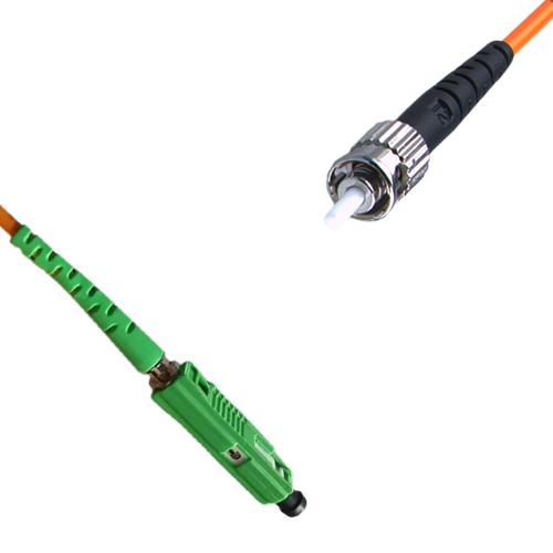 MU/APC to ST/UPC Patch Cord OM1 62.5/125 Multimode Simplex