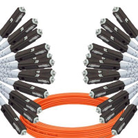 12 Fiber MU/UPC to MU/UPC Patch Cord OM1 62.5/125 Multimode