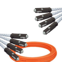 4 Fiber MU/UPC to MU/UPC Patch Cord OM1 62.5/125 Multimode