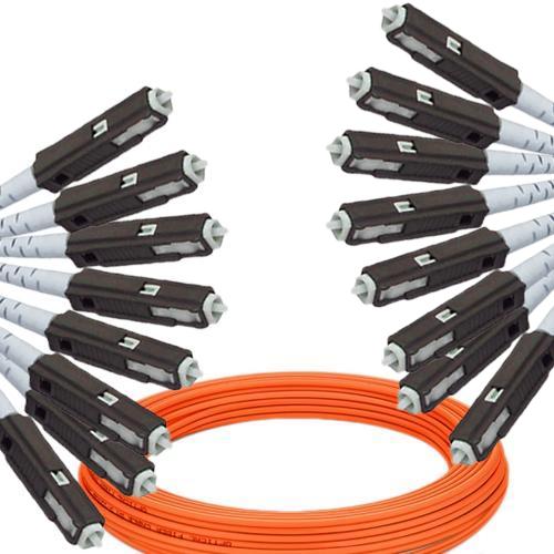 8 Fiber MU/UPC to MU/UPC Patch Cord OM2 50/125 Multimode