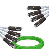 4 Fiber MU/UPC to MU/UPC Patch Cord OM5 50/125 Multimode