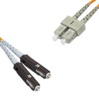 MU/UPC to SC/UPC Patch Cord OM1 62.5/125 Multimode Duplex