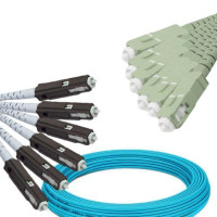 6 Fiber MU/UPC to SC/UPC Patch Cord OM3 50/125 Multimode