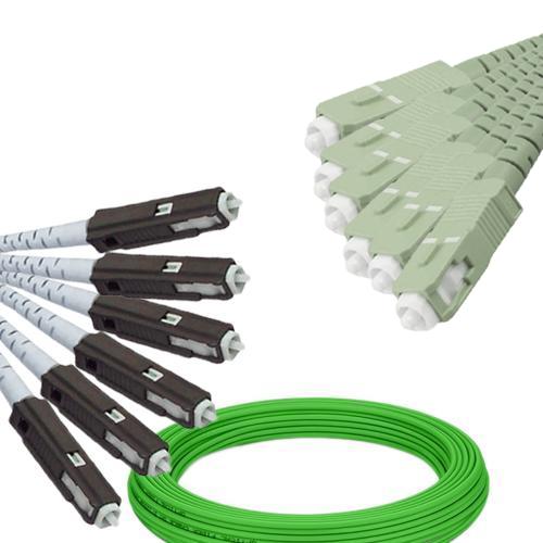 6 Fiber MU/UPC to SC/UPC Patch Cord OM5 50/125 Multimode