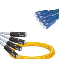 4 Fiber MU/UPC to SC/UPC Patch Cord OS2 9/125 Singlemode