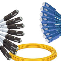 8 Fiber MU/UPC to SC/UPC Patch Cord OS2 9/125 Singlemode