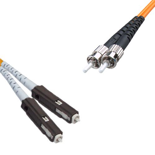 MU/UPC to ST/UPC Patch Cord OM2 50/125 Multimode Duplex