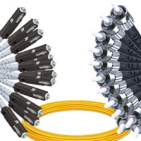 12 Fiber MU/UPC to ST/UPC Patch Cord OS2 9/125 Singlemode