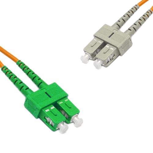 SC/APC to SC/UPC Patch Cord OM2 50/125 Multimode Duplex