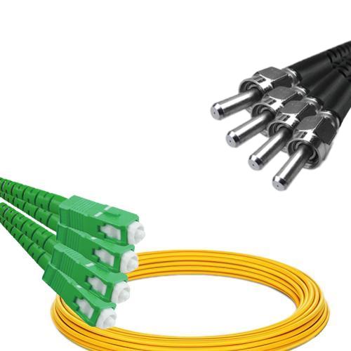 4 Fiber SC/APC to SMA905/UPC Patch Cord OS2 9/125 Singlemode