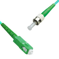 SC/APC to ST/APC Patch Cord OM4 50/125 Multimode Simplex