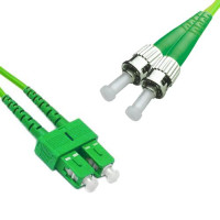 SC/APC to ST/APC Patch Cord OM5 50/125 Multimode Duplex